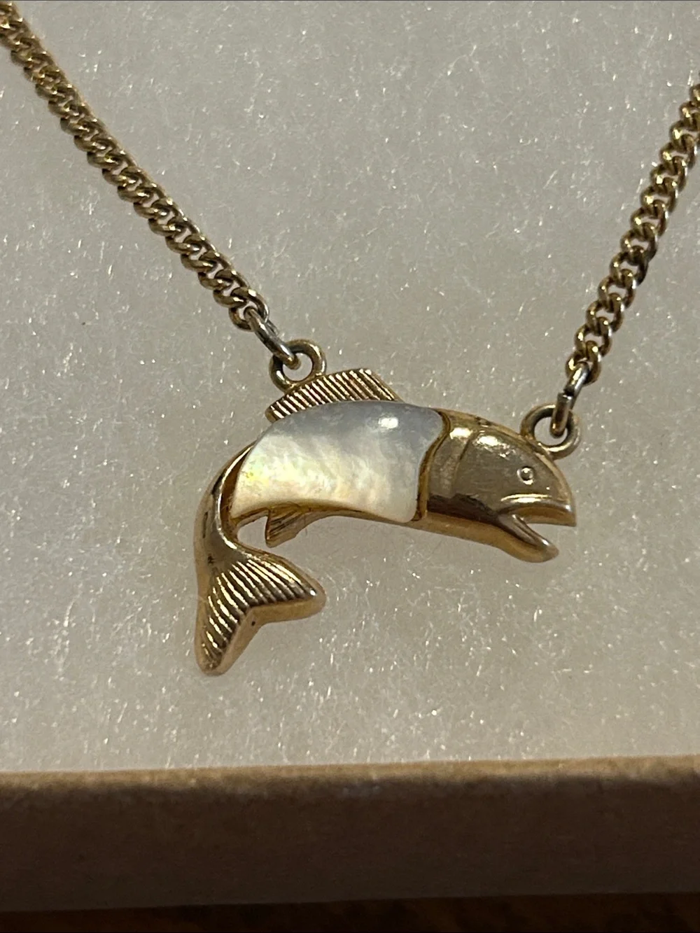 SWANK Gold Tone Fish Tie Clip